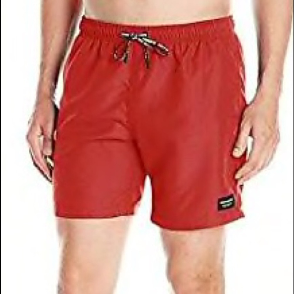 NWOT Men’s Red BJÖRN Borg Solid Swim Trunk